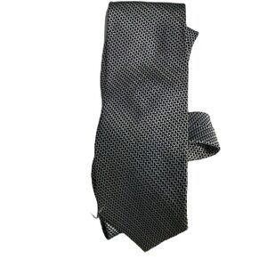 Le Ferre Elegant Black and White Patterned Men's Tie